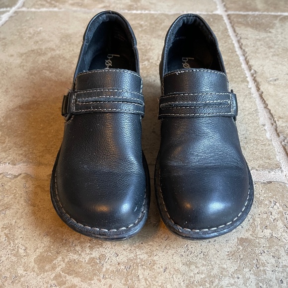 BOC Black Leather Loafer 7.5 - Picture 1 of 4
